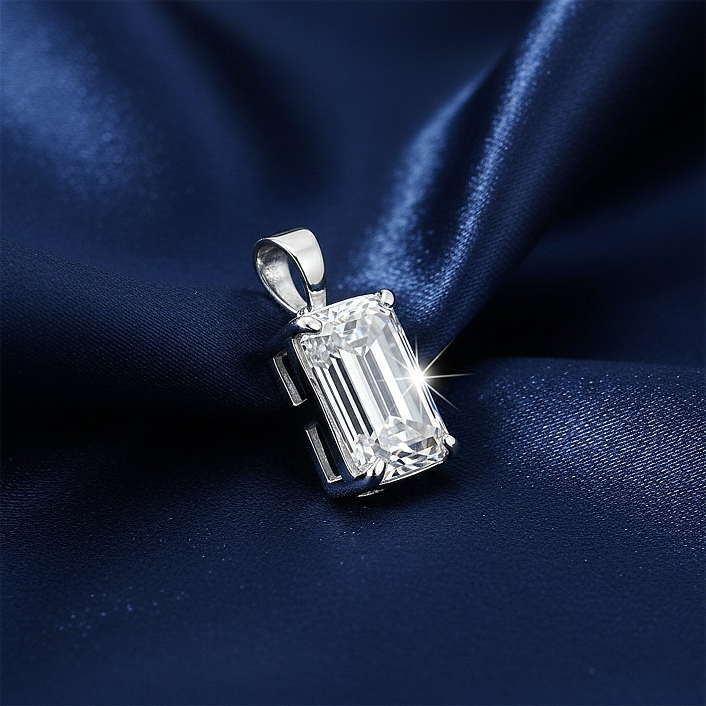 9.50 ct DEW Certified Champagne Moissanite Pendant Gold Vermeil Wedding Gift