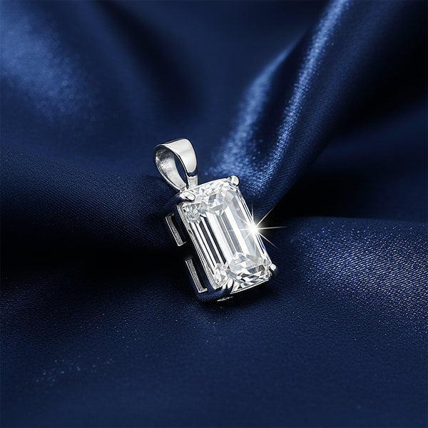 9.50 ct DEW Certified Champagne Moissanite Pendant Gold Vermeil Wedding Gift