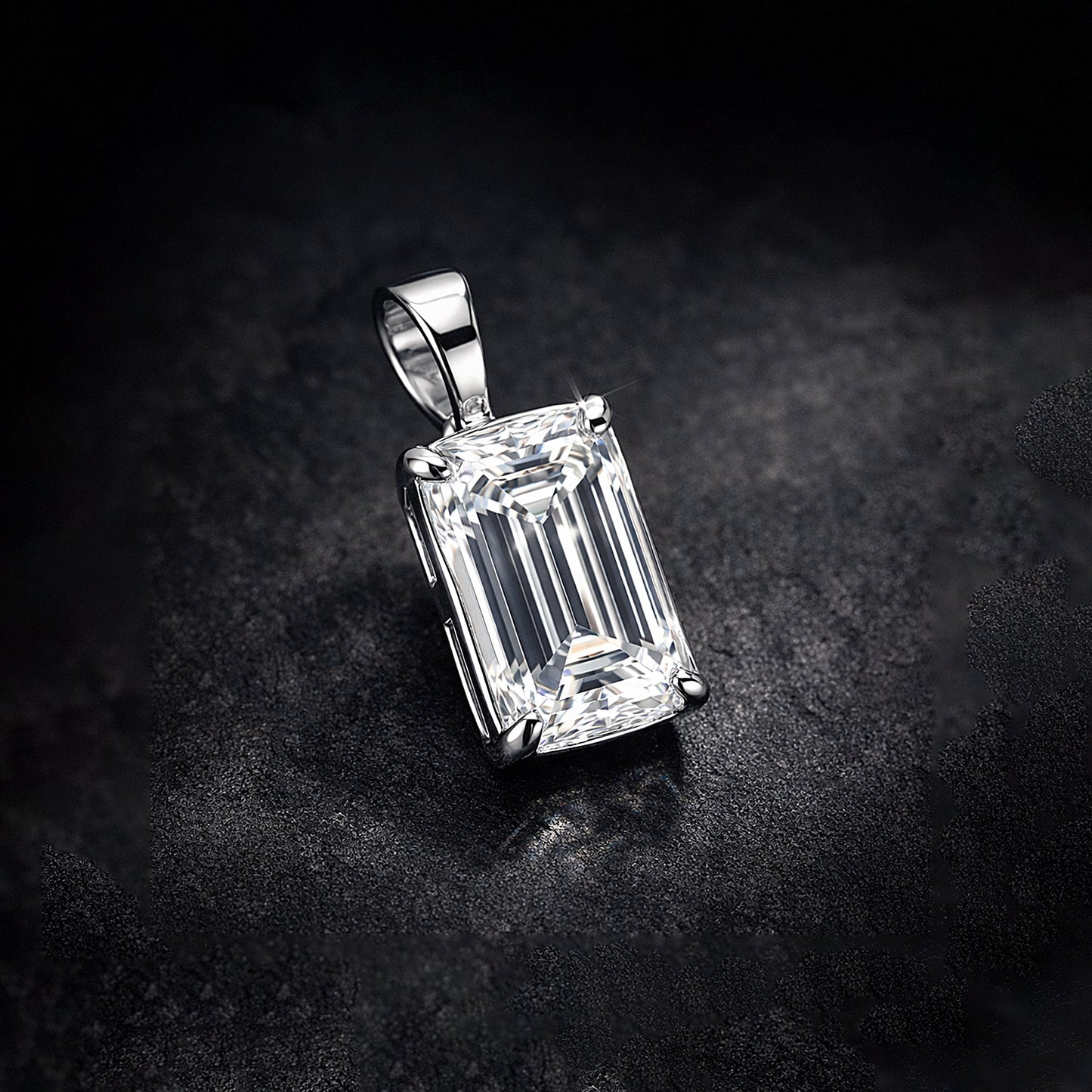 9.50 ct DEW Certified Champagne Moissanite Pendant Gold Vermeil Wedding Gift