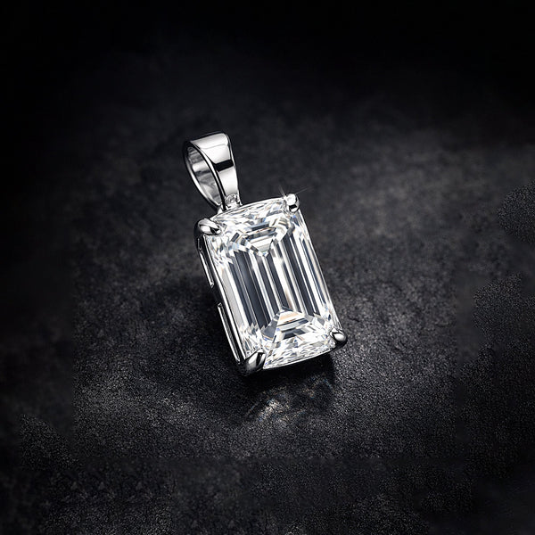 9.50 ct DEW Certified Champagne Moissanite Pendant Gold Vermeil Wedding Gift