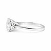 6.65ct DEW White Moissanite Round Solitaire Ring