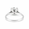 6.65ct DEW White Moissanite Round Solitaire Ring