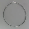 4mm Black Moissanite Bead Necklace Certified Wedding Gift Gold Vermeil