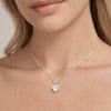 11 ct DEW Heart Cut White Moissanite Pendant in Gold Vermeil – Romantic Gift Idea