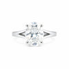 6.50 ct DEW Certified White Moissanite Solitaire Ring in – Festive Gift 18K Gold Plated