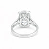 6.50 ct DEW Certified White Moissanite Solitaire Ring in – Festive Gift 18K Gold Plated