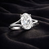 6.50 ct DEW Certified White Moissanite Solitaire Ring in – Festive Gift 18K Gold Plated