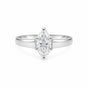 2.20 Ct Marquise Cut Lab Grown Diamond Ring — VS1 Clarity, 18k Gold Vermeil