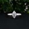 2.00 ct DEW Marquise Cut White Moissanite Solitaire Ring in – Gift Pick 18K Gold Plated