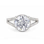 5.32 ct DEW Round Cut White Moissanite Solitaire Ring – Birthday Gift 18K Gold Plated V 18K Gold Plated