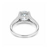 5.32 ct DEW Round Cut White Moissanite Solitaire Ring – Birthday Gift 18K Gold Plated V 18K Gold Plated
