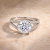 5.32 ct DEW Round Cut White Moissanite Solitaire Ring – Birthday Gift 18K Gold Plated V 18K Gold Plated