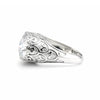 9.85ct DEW White Moissanite Round Solitaire Ring