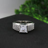 1.50 Ct Princess Cut Lab Grown Diamond Ring — VS1 Clarity, 18k Gold Vermeil