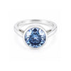 7.50 ct DEW Certified Blue Moissanite Solitaire Ring in – Gift for Sister 18K Gold Plat 18K Gold Plated
