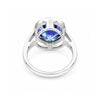 7.50 ct DEW Certified Blue Moissanite Solitaire Ring in – Gift for Sister 18K Gold Plat 18K Gold Plated