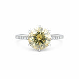 5.50 ct DEW Certified Moissanite Solitaire Ring in – Gift for Wife Jewellery 18K Gold Plated