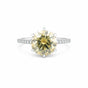 5.50 ct DEW Certified Moissanite Solitaire Ring in – Gift for Wife Jewellery 18K Gold Pla 18K Gold Plated