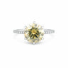 5.50 ct DEW Certified Moissanite Solitaire Ring in – Gift for Wife Jewellery 18K Gold Plated in 18K Gold Plated Vermeil