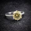 5.50 ct DEW Certified Moissanite Solitaire Ring in – Gift for Wife Jewellery 18K Gold Pla 18K Gold Plated