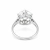 6.7ct DEW White Moissanite Round Solitaire Ring