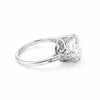 6.7ct DEW White Moissanite Round Solitaire Ring