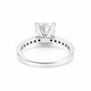 Close-up of cushion cut lab-grown diamond, VS1 clarity, table and crown view