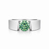 Certified 2.35ct VS1 Blue Moissanite Ring Fine Jewellery for Women 18K Gold Plated Ve 18K Gold Plated