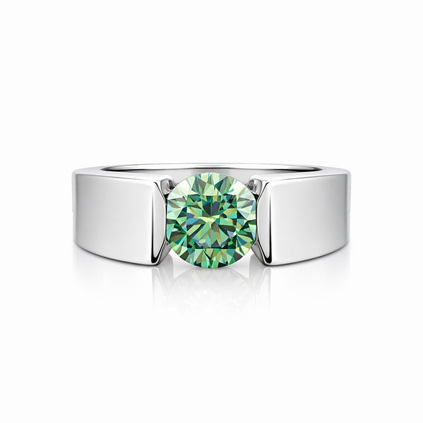 Certified 2.35ct VS1 Blue Moissanite Ring Fine Jewellery for Women 18K Gold Plated Ve 18K Gold Plated