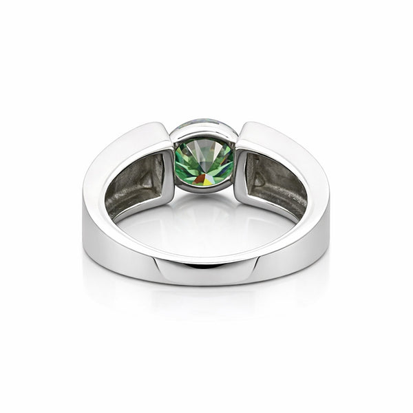 Certified 2.35ct VS1 Blue Moissanite Ring Fine Jewellery for Women 18K Gold Plated Ve 18K Gold Plated