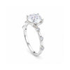 Certified 2ct Round Cut White Moissanite In Gold Vermeil Jewellery Ring