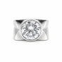 4.50 Ct Round Cut Lab Grown Diamond Ring — VS1 Clarity, 18k Gold Vermeil
