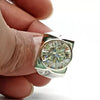 5.50 ct DEW Certified Round Cut White Moissanite Solitaire Men's Ring-Gold Vermeil