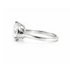 Certified 7.30ct VS1 Round White Moissanite Women Ring 18K Gold Plated
