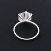 5.0ct DEW White Moissanite Round Solitaire Ring
