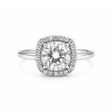 Certified 3.5ct VS1/D Moissanite Ring For Birthday Gift 18K Gold Plated