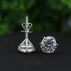 12.00 ct DEW White Moissanite Stud Earrings with Sparkle and Luster Gold Vermeil