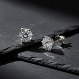 7.00 ct DEW Off-White Moissanite Stud Earrings Gold Vermeil – Anniversary Gift Sale