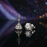 7.00 ct DEW Off-White Moissanite Stud Earrings Gold Vermeil – Anniversary Gift Sale