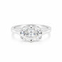 3.10 Ct Radiant Cut Lab Grown Diamond Ring — VS1 Clarity, 18k Gold Vermeil
