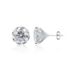 12 ct DEW Certified F VS1 Moissanite Earrings In Vermeil 925 Silver For Women