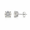 5.00 ct DEW Certified White Moissanite Stud Earrings in Gold Vermeil For Friend
