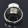 6.35ct DEW White Moissanite Round Solitaire Ring