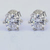 7.30 ct DEW Certified White Moissanite Gold Vermeil Dangler Earrings For Women Gift