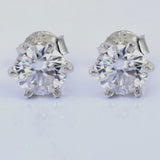 7.30 ct DEW Certified White Moissanite Gold Vermeil Dangler Earrings For Women Gift
