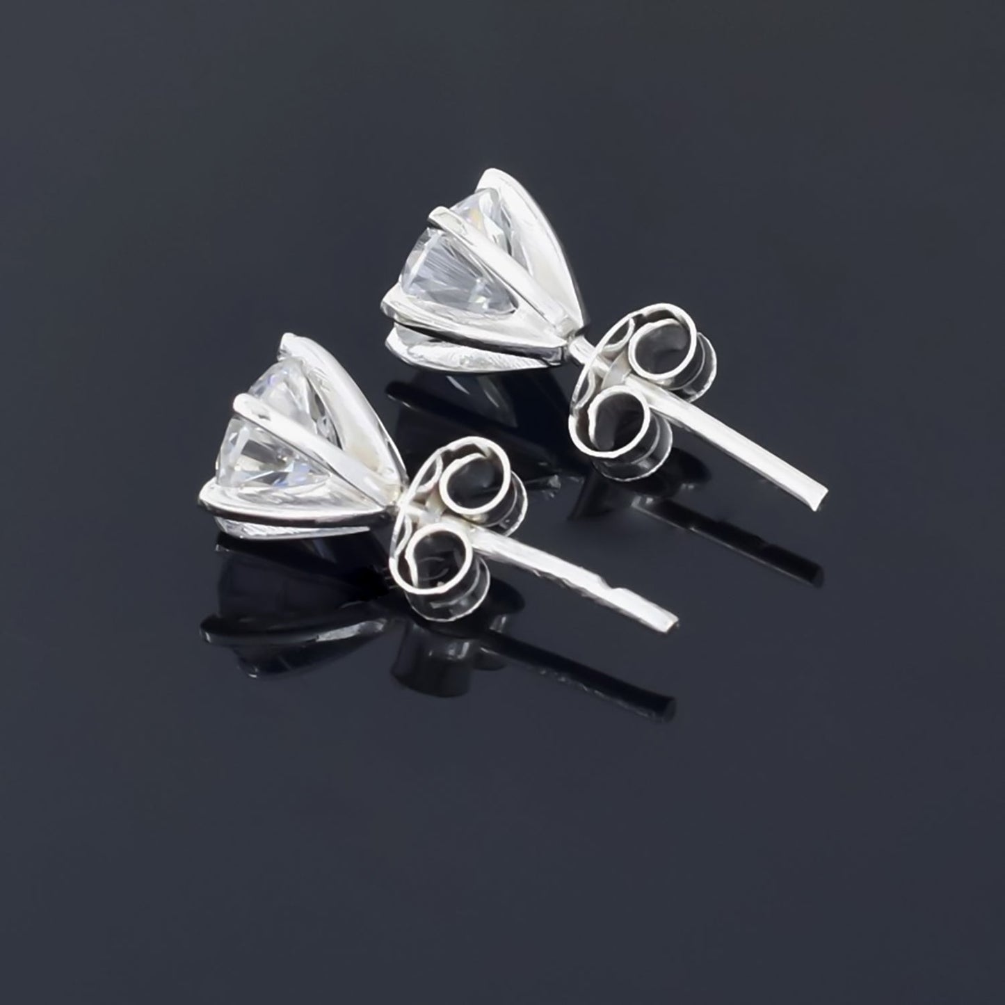 7.30 ct DEW Certified White Moissanite Gold Vermeil Dangler Earrings For Women Gift