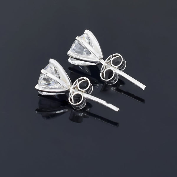 7.30 ct DEW Certified White Moissanite Gold Vermeil Dangler Earrings For Women Gift