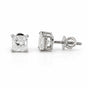 IGI Certified 4.00 ct DEW Princess Cut Lab Grown Diamonds Stud Earrings F Color VS1 Clarity Platinum Gift for Women Wife Anniversary