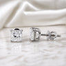 IGI Certified 4.00 ct DEW Princess Cut Lab Grown Diamonds Stud Earrings F Color VS1 Clarity Platinum Gift for Women Wife Anniversary in 950 Platinum