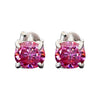 3 ct DEW Certified Pink Moissanite Solitaire Studs In Gold Vermeil For Wife